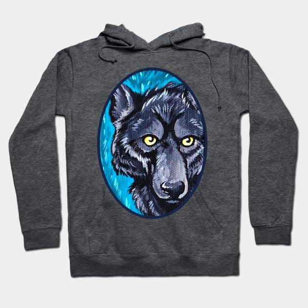 Dark Wolf Hoodie by TaksArt